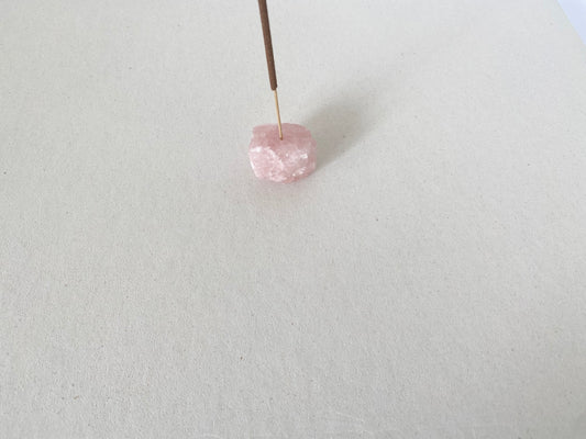 Crystal Incense Holder -Rose Quartz