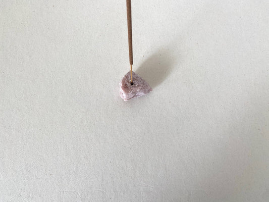Crystal Incense Holder -Pink Opal